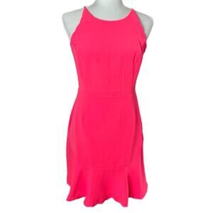 NWT Sugar Lips Fit & Flare Hot Pink Dress Sz M